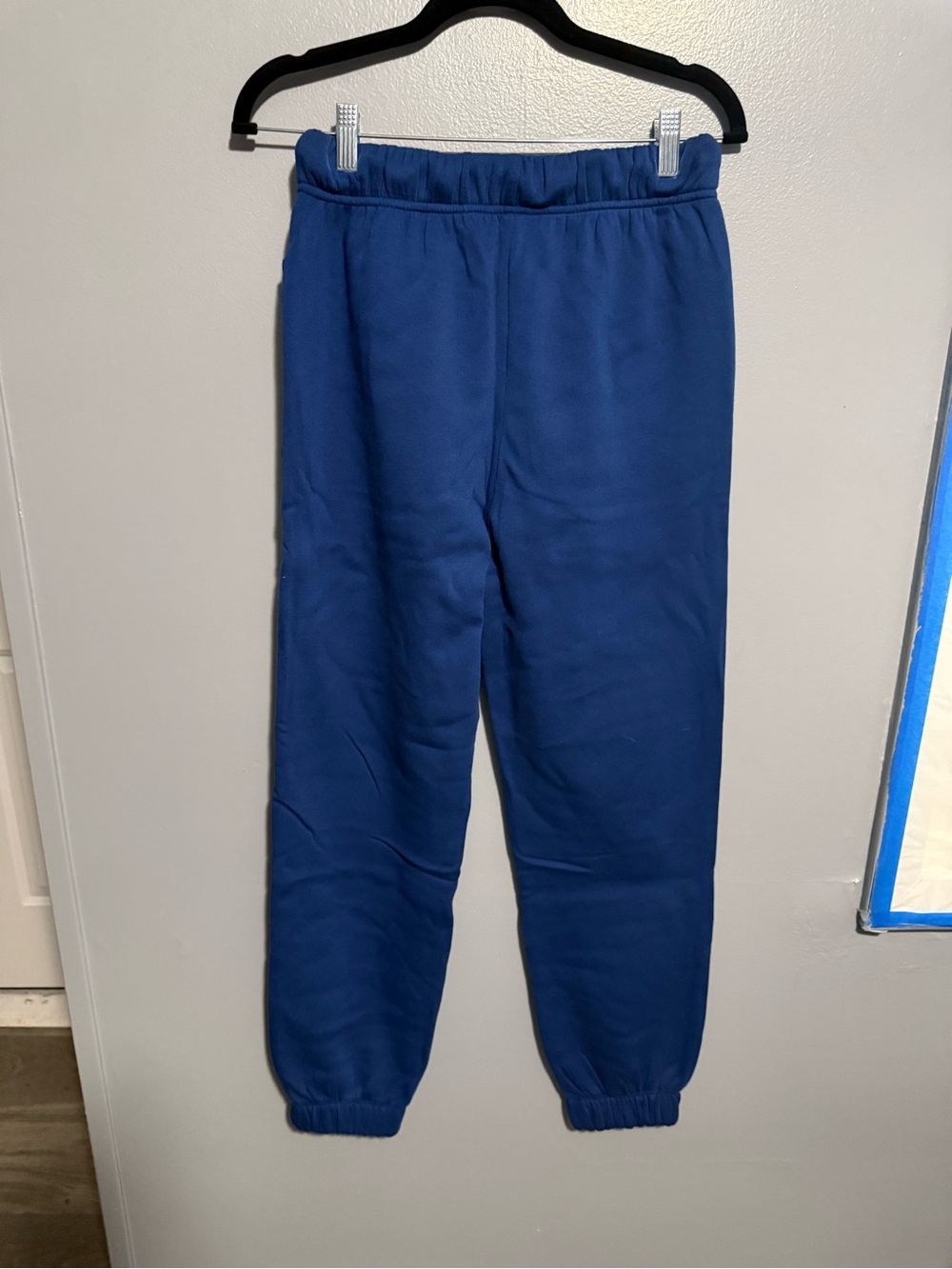 Last One‼️ Zenana High-Waist Fleece Navy Jogger Pants - Picture 3 of 3